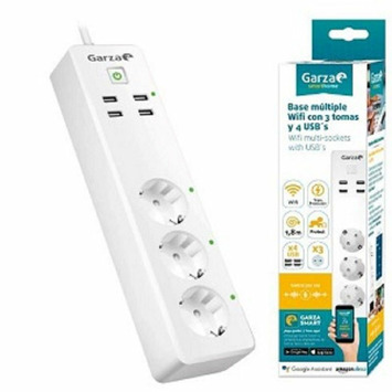 Base smart wifi 3 tomas + 4 USB GARZA