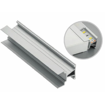 Perfil canto 19mm doble led aluminio 2000mm