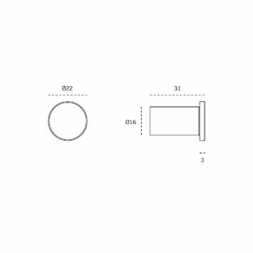 Percha modelo 521 níquel satinado