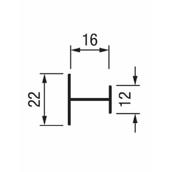 Kit perfil H NEW MIN 16mm 2x2000mm