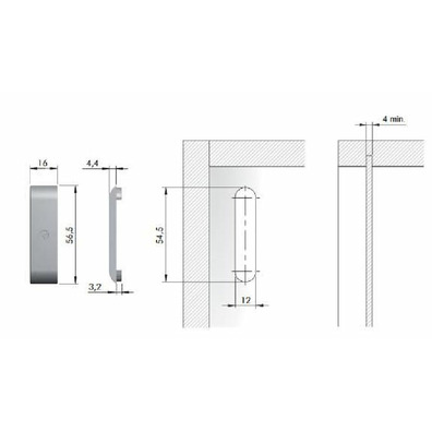 Embellecedor colgador Libra H2/H3 niquel