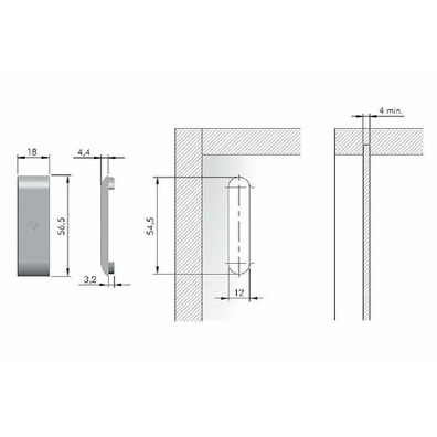 Tapa para colgador Libra H2, H3 blanco UNIDAD