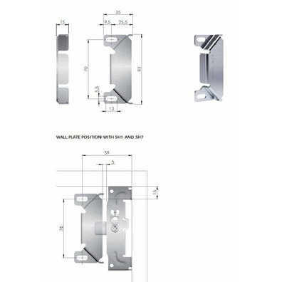 Sistema antivuelco SH7 (para muebles sin trasera)