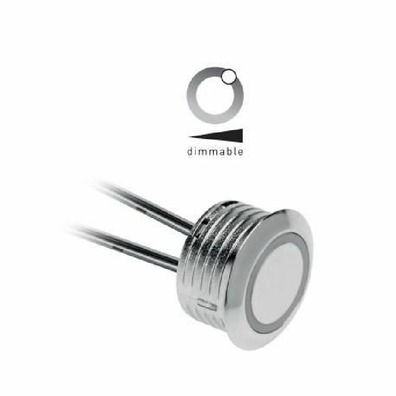 Interruptor embutir TOUCH diamble cromado led azul