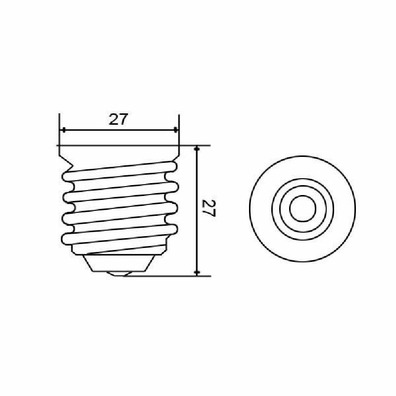 Bombilla LED E27 220V 10W 3000K luz cálida