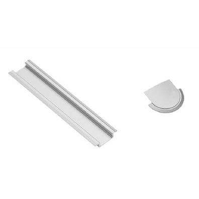 Perfil para embutir led aluminio 2000mm NEW