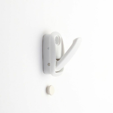 Colgador percha de gancho plegable blanco