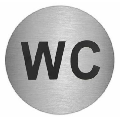 placa señalizacion "W.C."