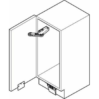 Abrepuertas, Hailo 3992-02, para puertas giratoria