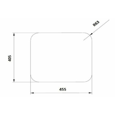 Fregadero INOX bajo encimera 500x450x200 (450x400)