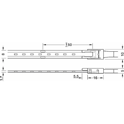 Tira LED COB, Häfele Loox5 LED 3069 24 V COB 8 mm