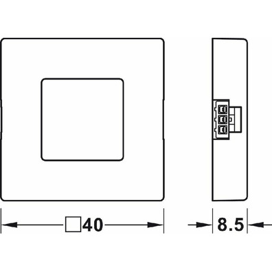 Interruptor con sensor para puerta, Häfele Loox mo