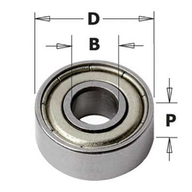 RODAMIENTO      d=6mm       D=15mm