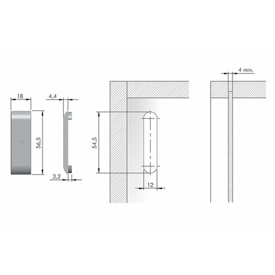 Embellecedor colgador Libra H2/H3 blanco