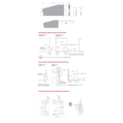 Sistema de apertura para puertas abatibles KIARO titanio