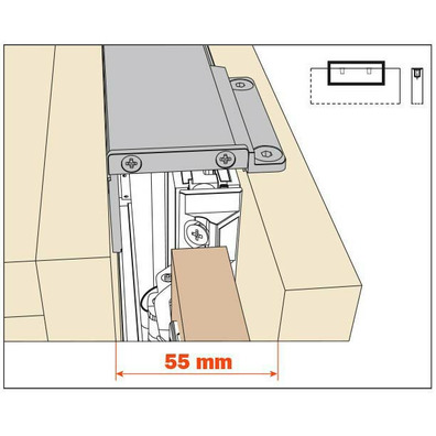 Kit cobertura frontal sistema EXEDRA Blanco