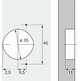 Bisagra Optimat 4 plus 110º