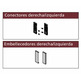 Conector+embellecedor antracita h=170 Fine juego