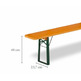 Pata plegable banco B25 verde alto 450mm und