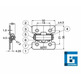 Bisagra friccionada INOX304 3,6kg.cm HG-TS03