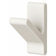 Colgador percha gancho Nordic goma blanco