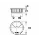 Pasacables diametro Ø80mm blanco