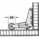 Abrepuertas, Hailo 3992-02, para puertas giratoria