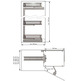 Columna despensero Titán FLAT Acero Cromo / Melamina Blanca