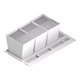 Cubo basura ecológico tapa acero inoxidable Pp Blanco