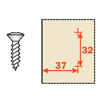 Base domi SALICE zamak atornillar 1R h=0 BAV3E09F