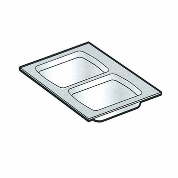 Bandeja  para kit cubo basura 55x300x455 mm