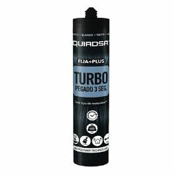 Adhesivo TURBO QUIADSA fija + plus blanco 290ml