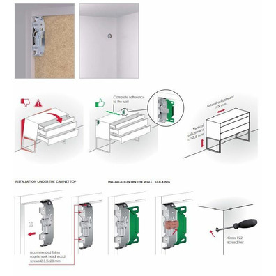 Sistema antivuelco SH1 (para muebles con trasera)