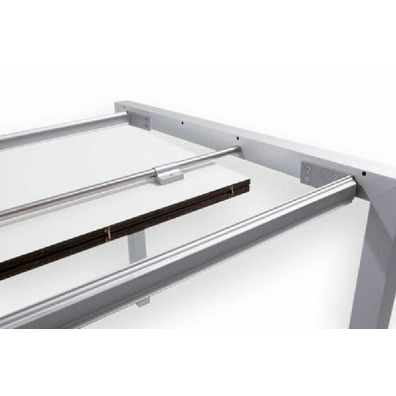 Barra volteador tapa plegable mesa extensible 90cm