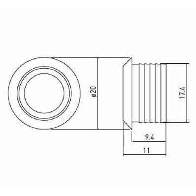 Interruptor embutir TOUCH diamble cromado led azul