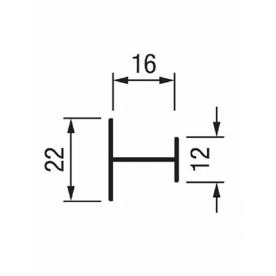Kit perfil H NEW MIN 16mm 2x2000mm