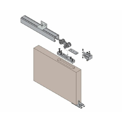 Accesorios puerta corredera 5000 80kg.RETRACTIL