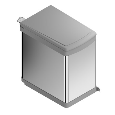 Cubo basura acero inoxidable 21 L 500 mm