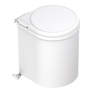 Cubo basura redondo 13 litros blanco