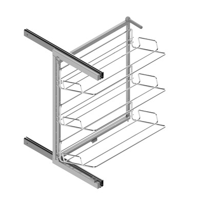 Zapatero articulado reversible 3 estantes