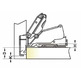 Bisagra HAFELE amortiguada 155º tirafondo