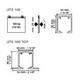 Guía corredera KLEIN LITE TOP 100kg. 6000mm alum