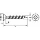 Tornillo HOSPA Ø3,5x15mm 1000u. rosca total galv.