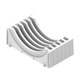 Soporte platos interior cajones cocina ABS blanco